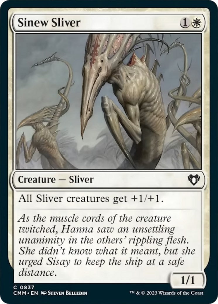 Image for Sinew Sliver (837) (CMM) - Magic: The Gathering
