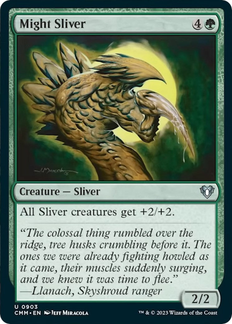 Image for Might Sliver (903) (CMM) - Magic: The Gathering