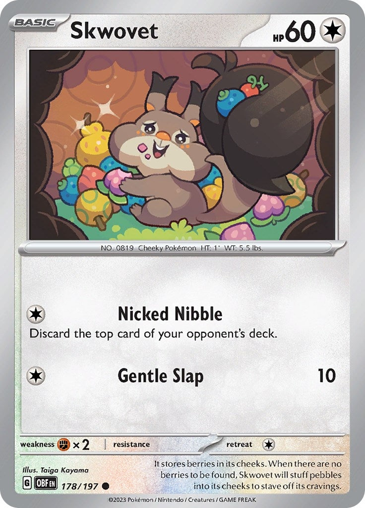 Image for Skwovet (178/197) (OBF) - Pokemon