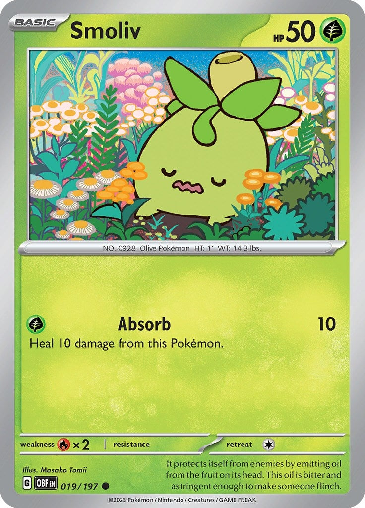 Image for Smoliv (019/197) (OBF) - Pokemon
