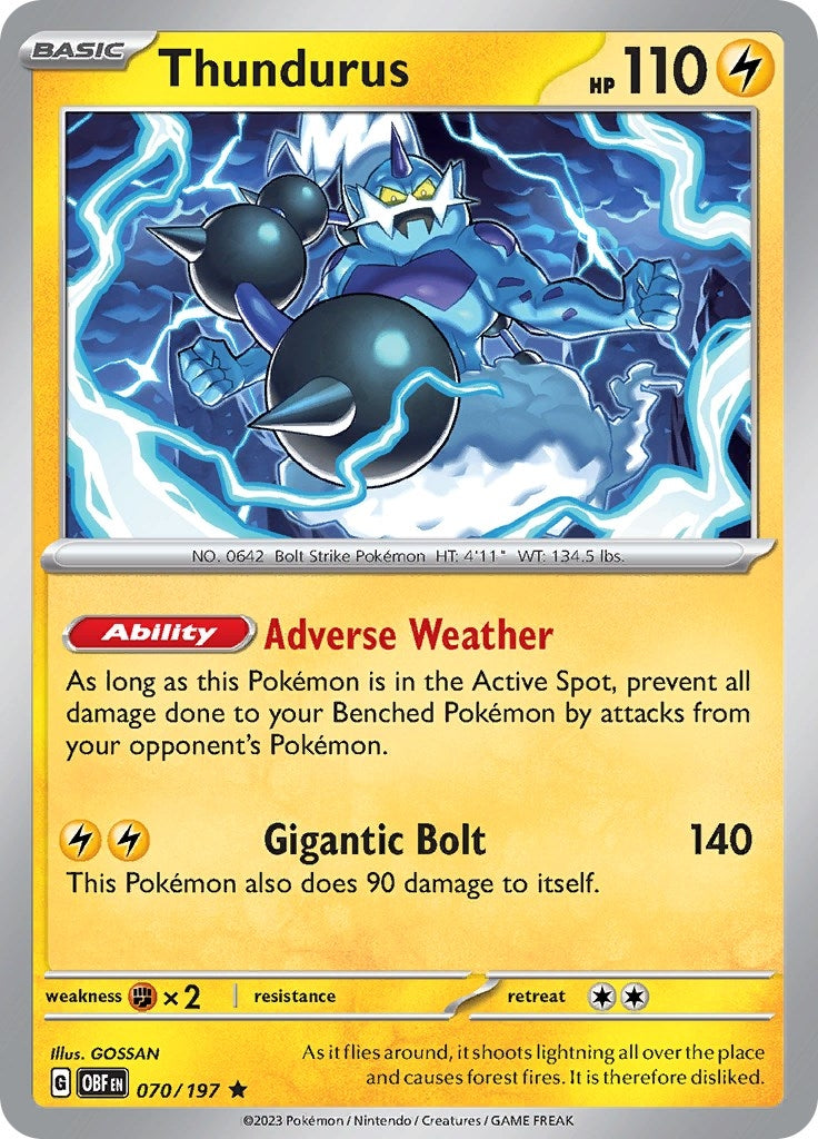 Image for Thundurus (070/197) (OBF) - Pokemon