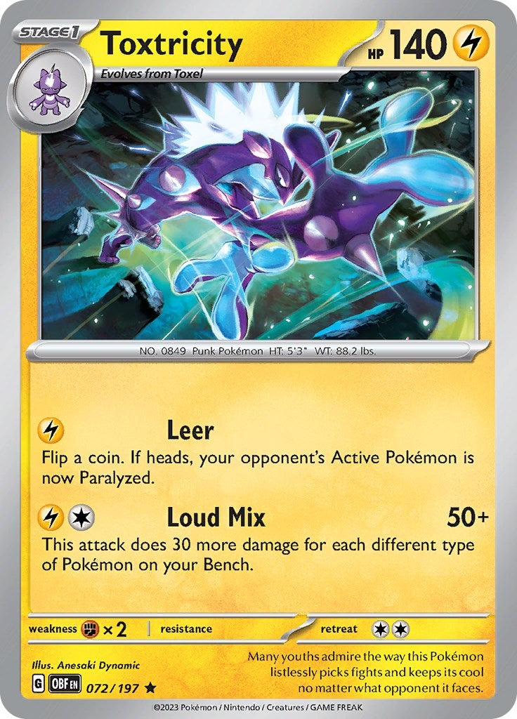 Image for Toxtricity (072/197) (OBF) - Pokemon