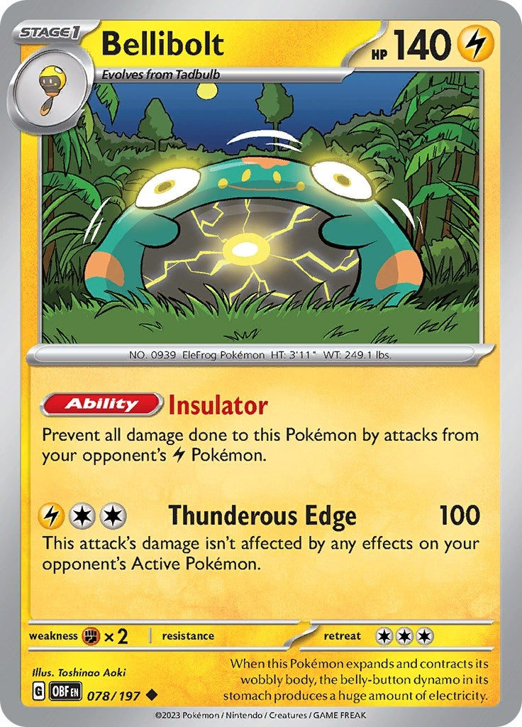 Image for Bellibolt (078/197) (OBF) - Pokemon