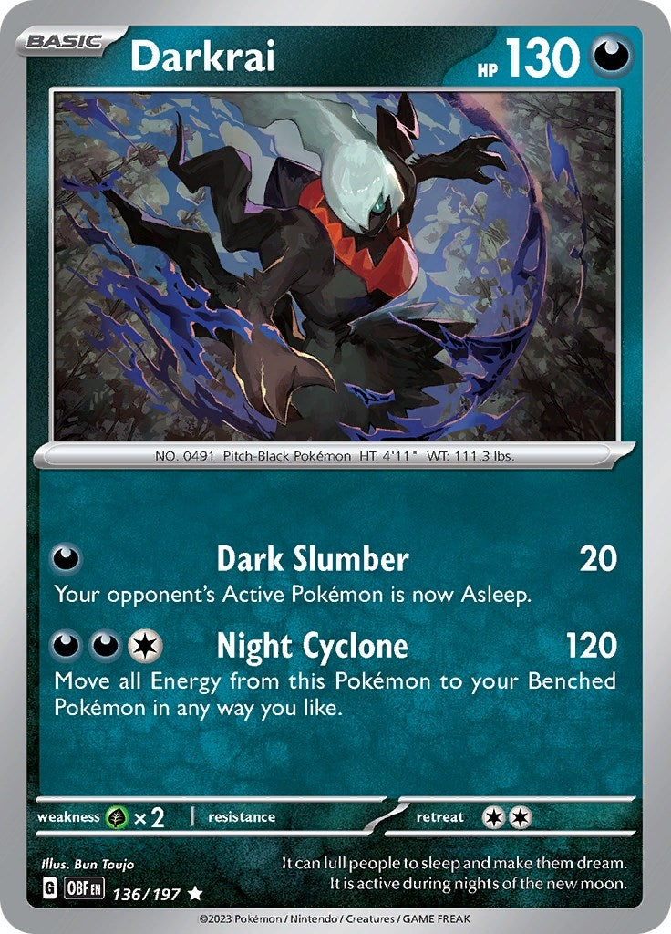 Image for Darkrai (136/197) (OBF) - Pokemon
