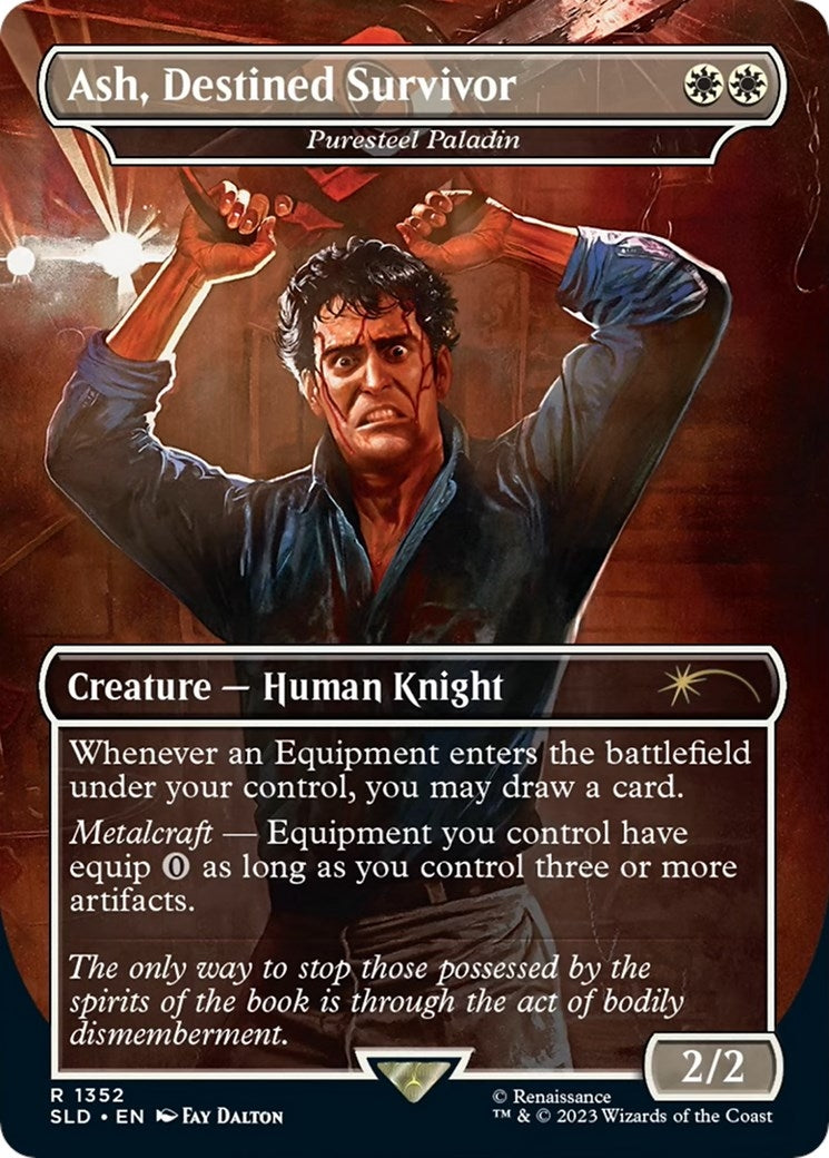 Image for Ash, Destined Survivor - Puresteel Paladin (1352) (SLD) - Magic: The Gathering
