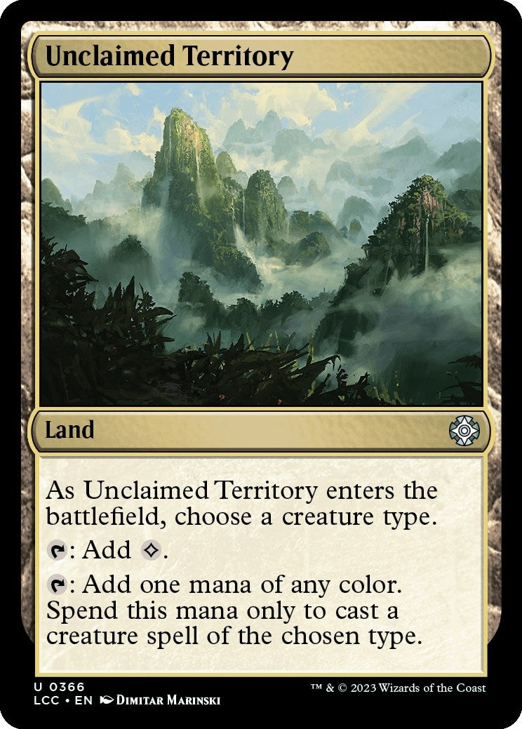 Image for Unclaimed Territory (366) (LCC) - Magic: The Gathering