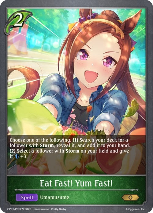 Image for Eat Fast! Yum Fast! - P02EN (Foil) (CP01-P02EN) (CP01) - Shadowverse: Evolve