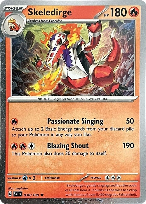 Image for Skeledirge - 038/198 (Cosmos Holo) (038/198) (MCAP) - Pokemon