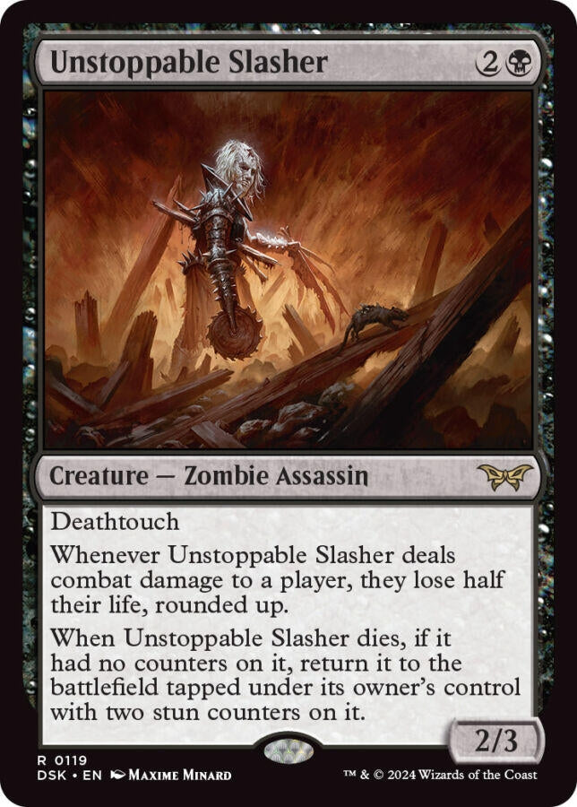 Image for Unstoppable Slasher (0119) (119) (DSK) - Magic: The Gathering