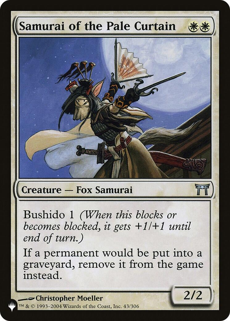 Image for Samurai of the Pale Curtain (43/306) (LIST) - Magic: The Gathering