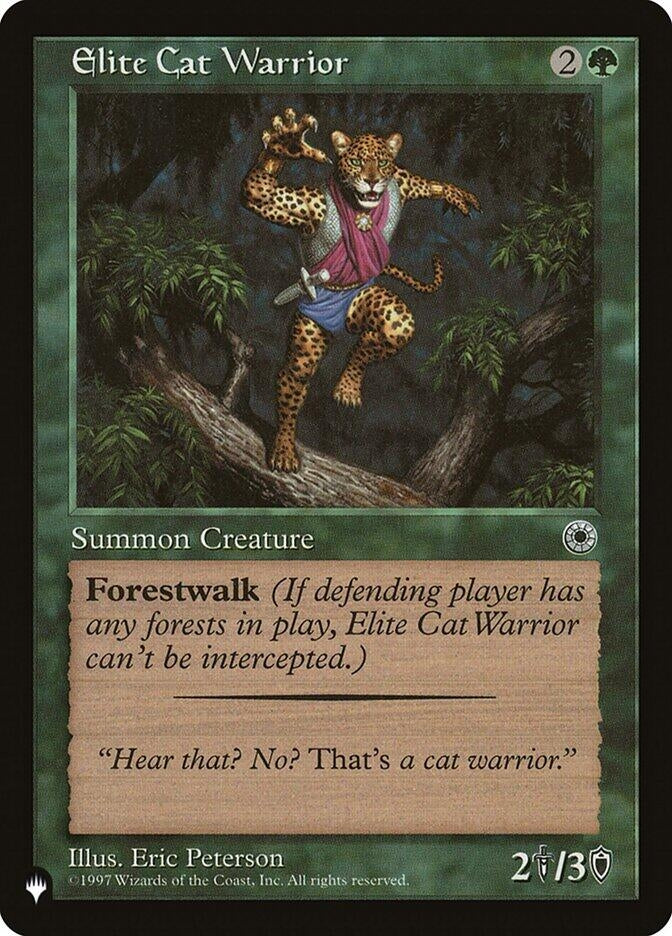Image for Elite Cat Warrior (Flavor Text) (LIST) - Magic: The Gathering