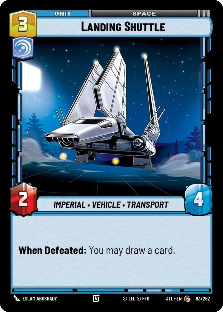 Image for Landing Shuttle (063/262) (JTL) - Star Wars: Unlimited