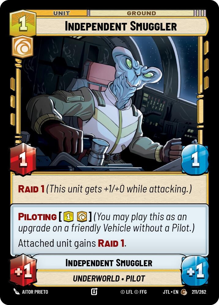 Image for Independent Smuggler (211/262) (JTL) - Star Wars: Unlimited