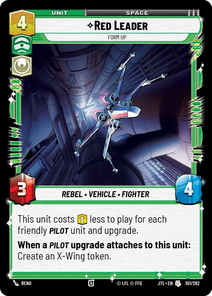 Image for Red Leader - Form Up (101/262) (JTL) - Star Wars: Unlimited