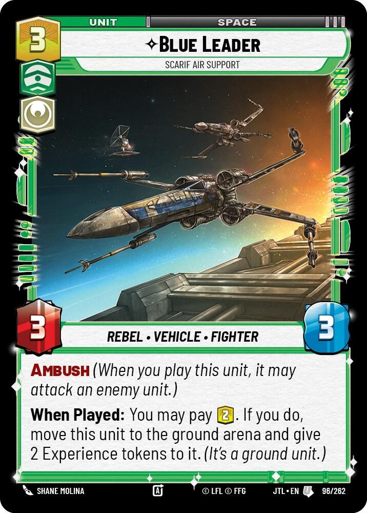 Image for Blue Leader - Scarif Air Support (096/262) (JTL) - Star Wars: Unlimited