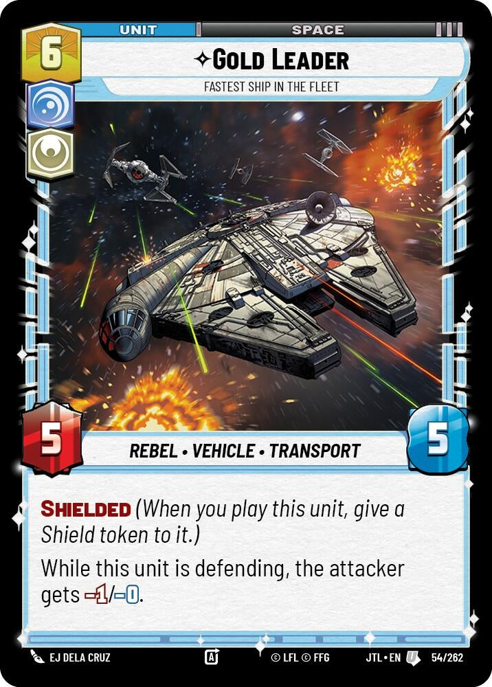 Image for Gold Leader - Fastest Ship in the Fleet (054/262) (JTL) - Star Wars: Unlimited