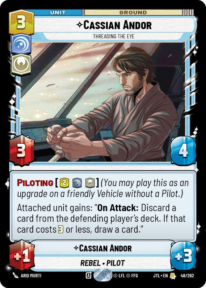 Image for Cassian Andor - Threading the Eye (048/262) (JTL) - Star Wars: Unlimited