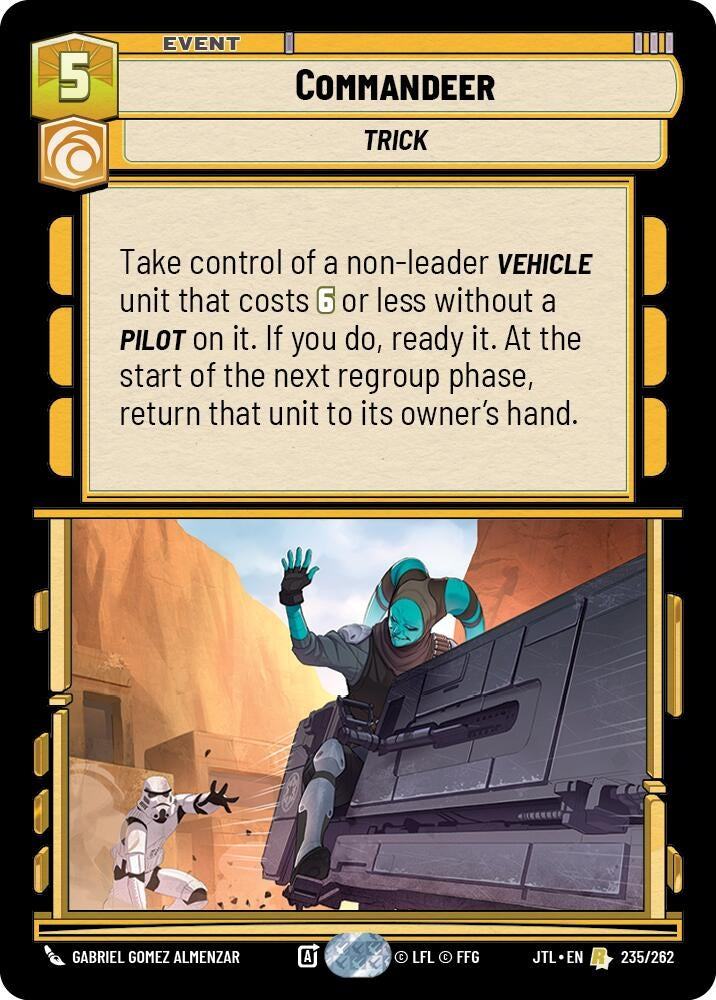 Image for Commandeer (235/262) (JTL) - Star Wars: Unlimited