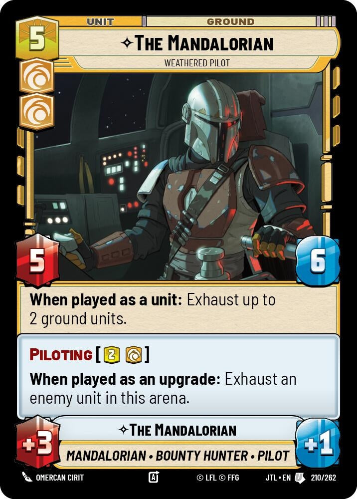 Image for The Mandalorian - Weathered Pilot (210/262) (JTL) - Star Wars: Unlimited