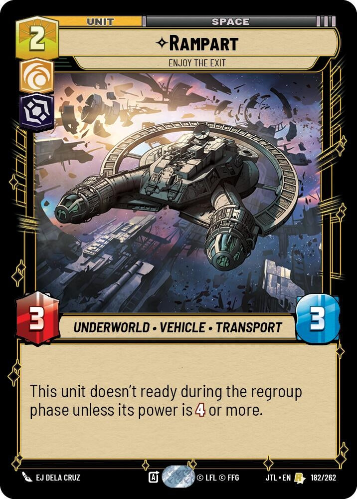 Image for Rampart - Enjoy the Exit (182/262) (JTL) - Star Wars: Unlimited