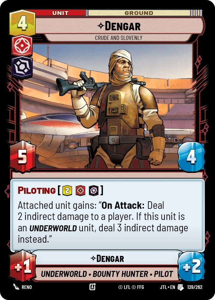 Image for Dengar - Crude and Slovenly (139/262) (JTL) - Star Wars: Unlimited