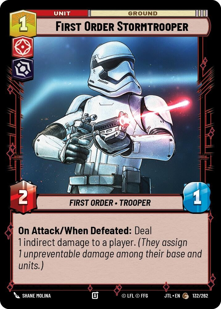 Image for First Order Stormtrooper (132/262) (JTL) - Star Wars: Unlimited