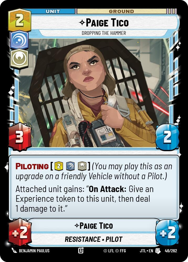 Image for Paige Tico - Dropping the Hammer (046/262) (JTL) - Star Wars: Unlimited