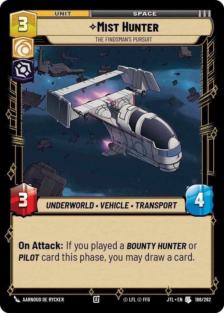 Image for Mist Hunter - The Findsman's Pursuit (186/262) (JTL) - Star Wars: Unlimited