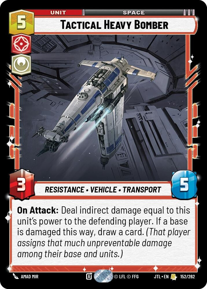 Image for Tactical Heavy Bomber (152/262) (JTL) - Star Wars: Unlimited