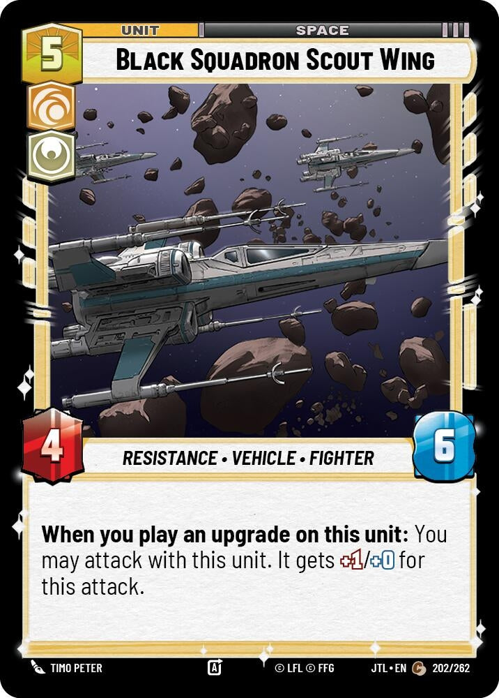 Image for Black Squadron Scout Wing (202/262) (JTL) - Star Wars: Unlimited