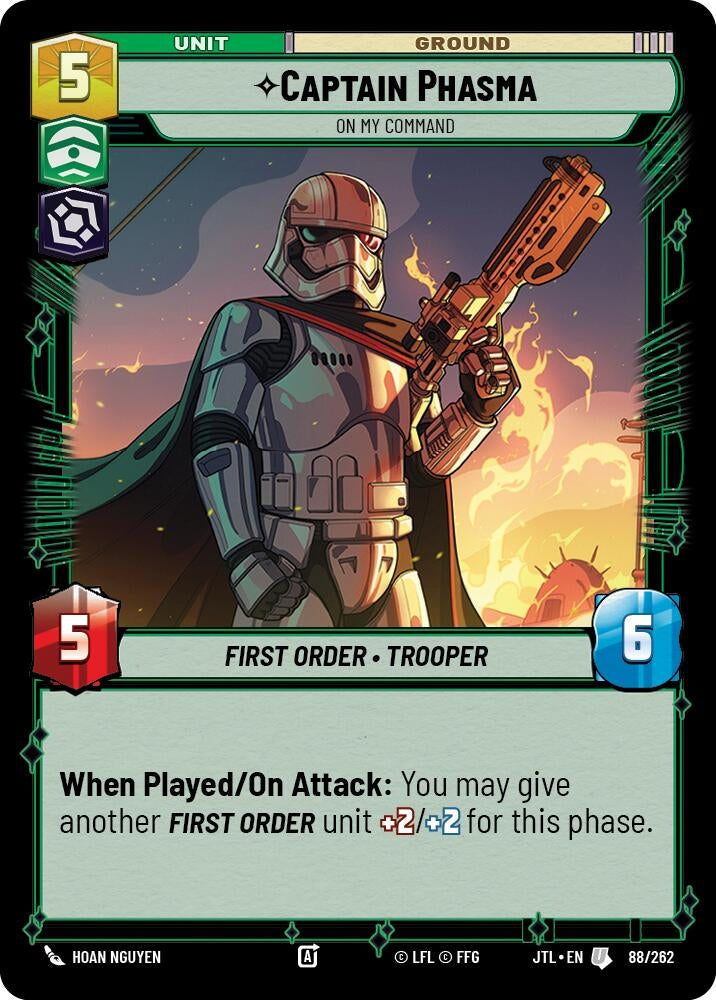 Image for Captain Phasma - On My Command (088/262) (JTL) - Star Wars: Unlimited