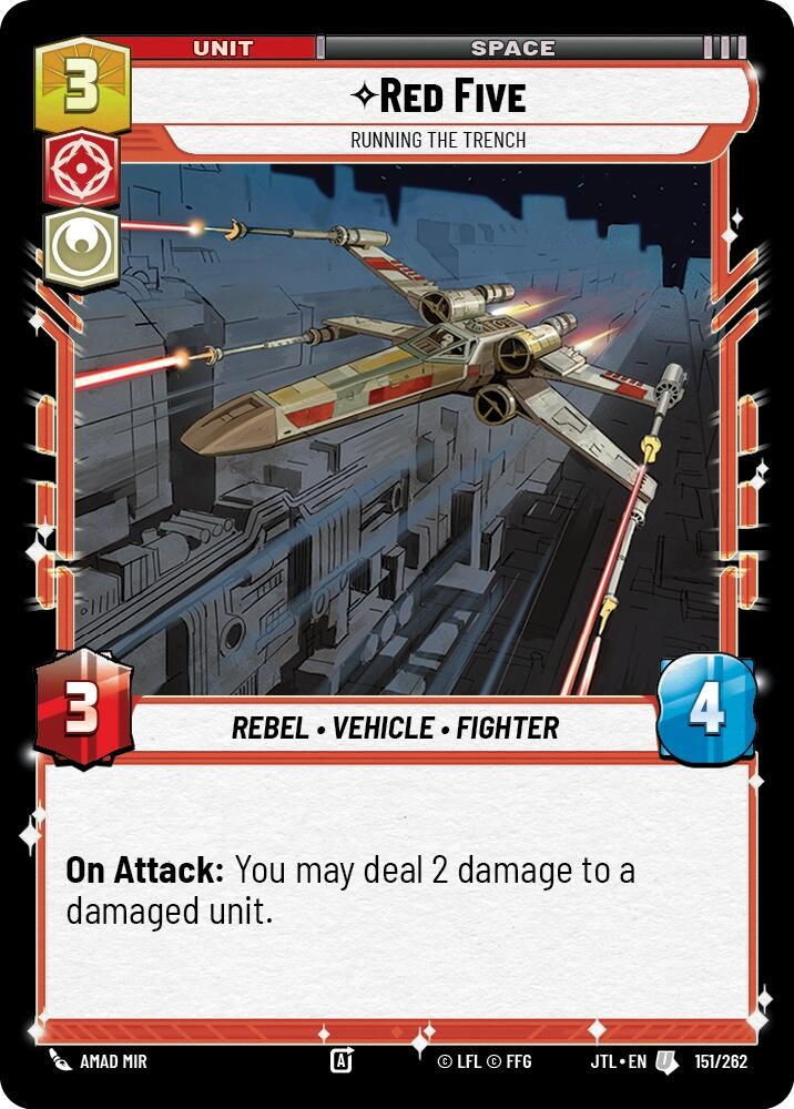 Image for Red Five - Running the Trench (151/262) (JTL) - Star Wars: Unlimited