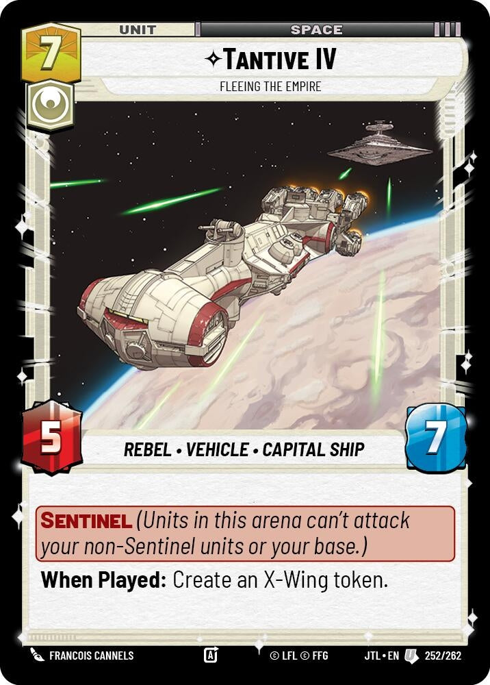 Image for Tantive IV - Fleeing the Empire (252/262) (JTL) - Star Wars: Unlimited