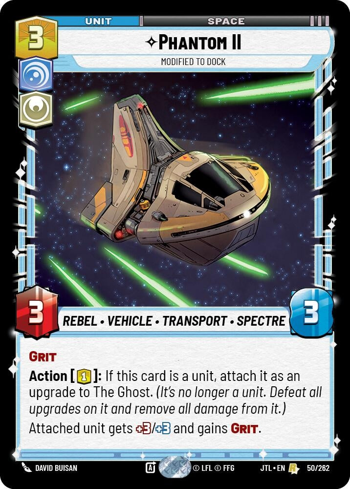 Image for Phantom II - Modified to Dock (050/262) (JTL) - Star Wars: Unlimited