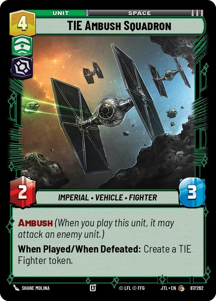 Image for TIE Ambush Squadron (087/262) (JTL) - Star Wars: Unlimited