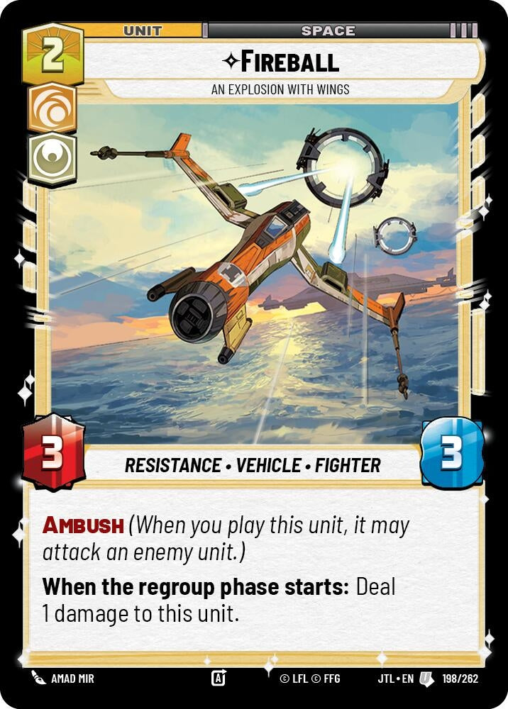 Image for Fireball - An Explosion With Wings (198/262) (JTL) - Star Wars: Unlimited