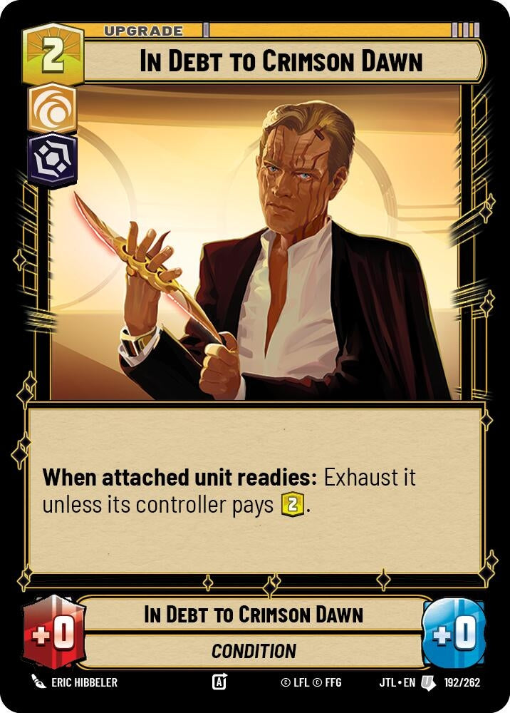 Image for In Debt to Crimson Dawn (192/262) (JTL) - Star Wars: Unlimited