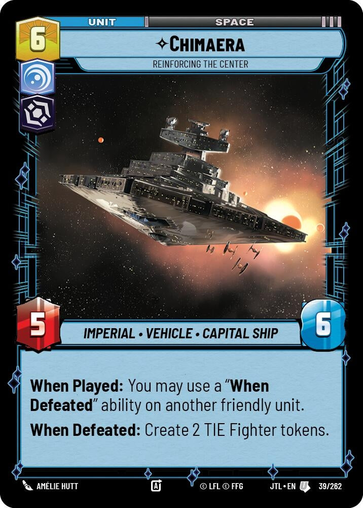 Image for Chimaera - Reinforcing the Center (039/262) (JTL) - Star Wars: Unlimited