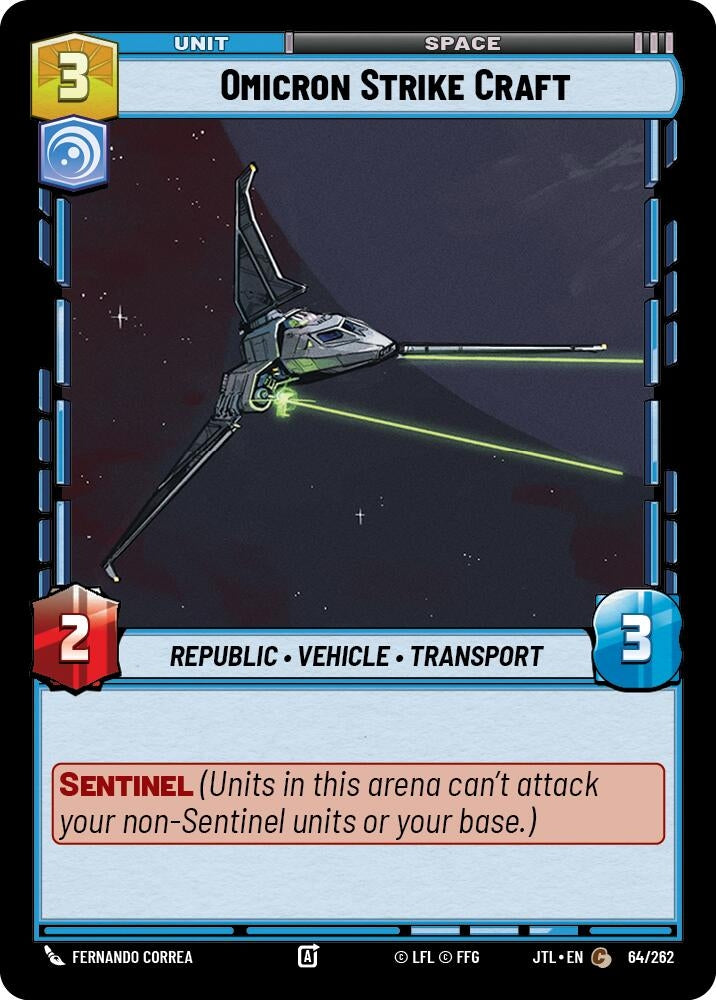 Image for Omicron Strike Craft (064/262) (JTL) - Star Wars: Unlimited