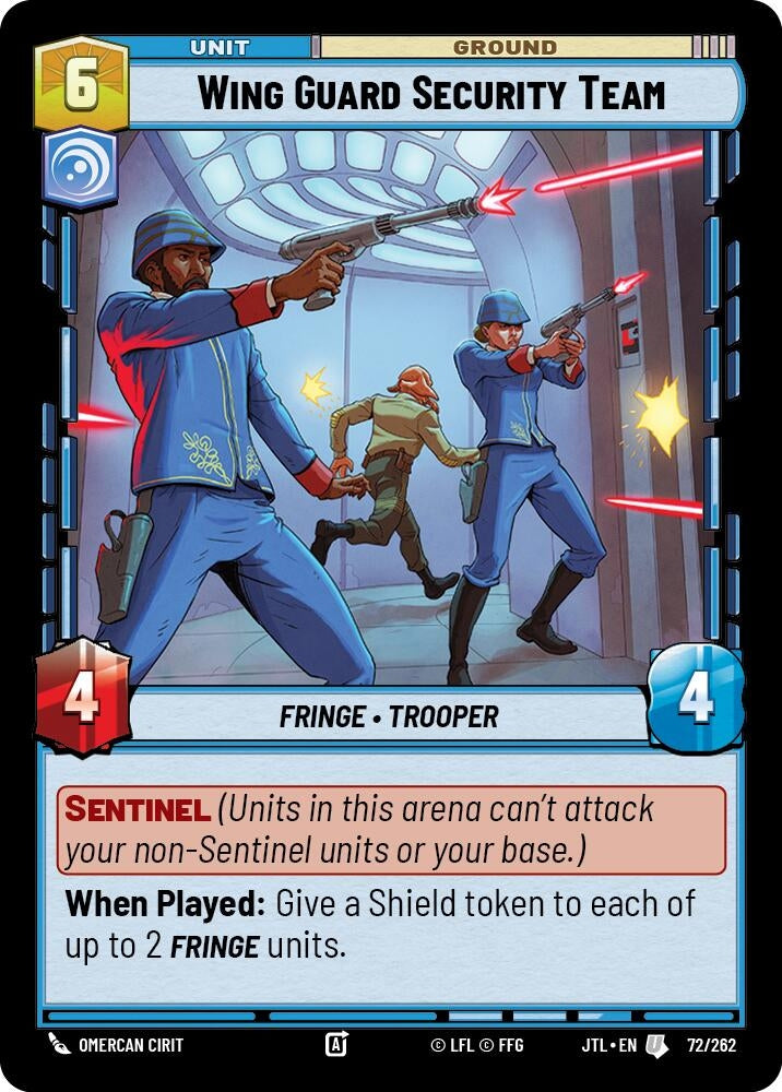 Image for Wing Guard Security Team (072/262) (JTL) - Star Wars: Unlimited