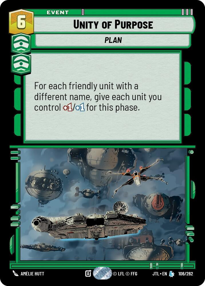 Image for Unity of Purpose (106/262) (JTL) - Star Wars: Unlimited