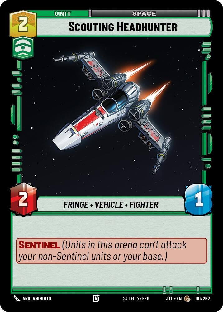 Image for Scouting Headhunter (110/262) (JTL) - Star Wars: Unlimited