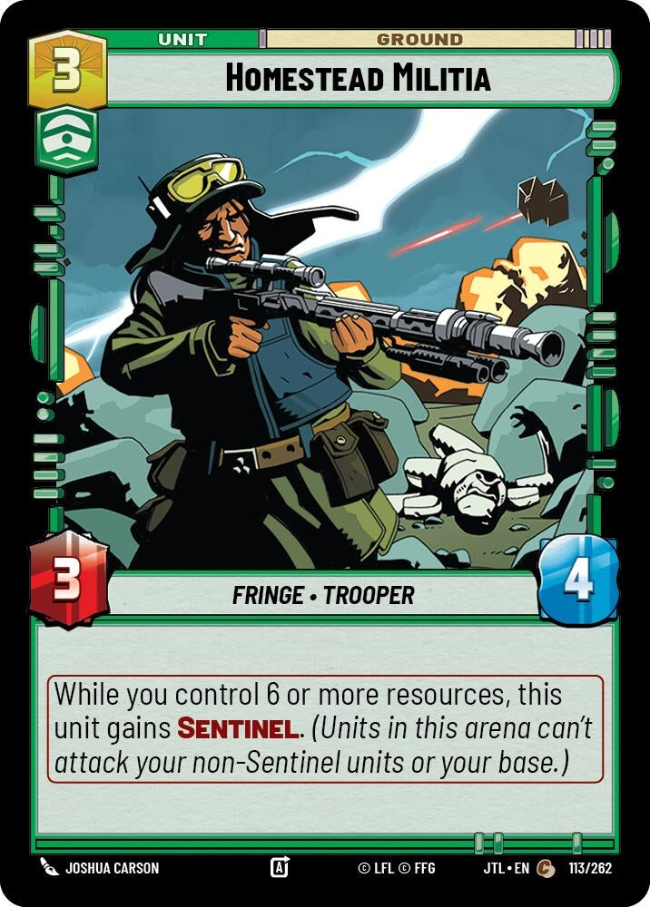 Image for Homestead Militia (113/262) (JTL) - Star Wars: Unlimited