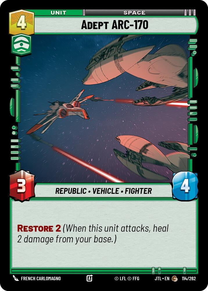 Image for Adept ARC-170 (114/262) (JTL) - Star Wars: Unlimited
