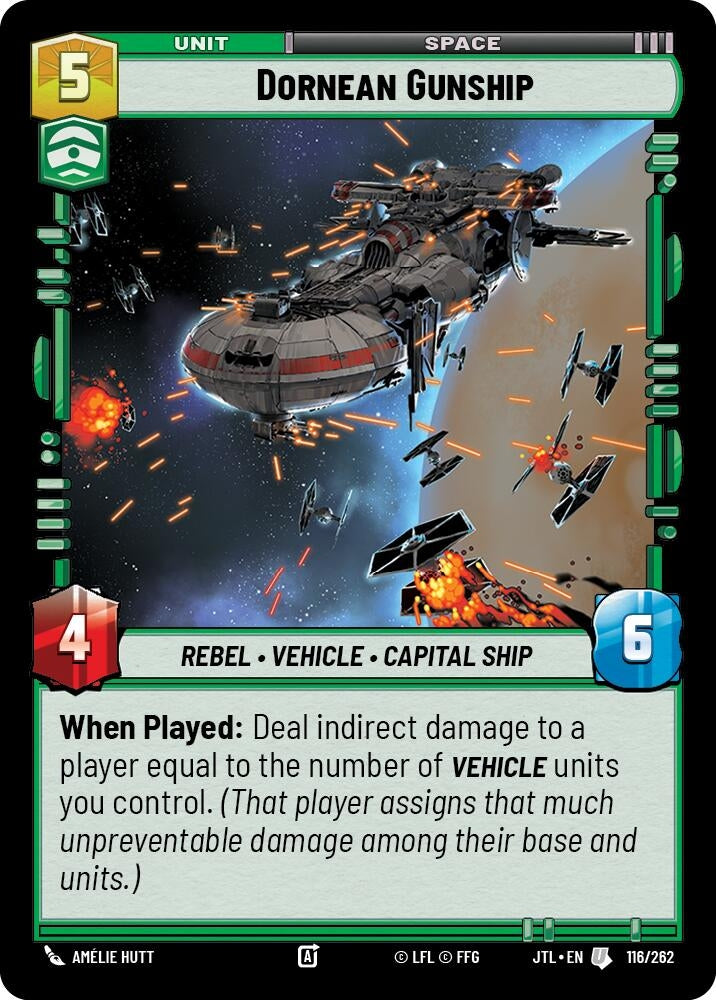 Image for Dornean Gunship (116/262) (JTL) - Star Wars: Unlimited