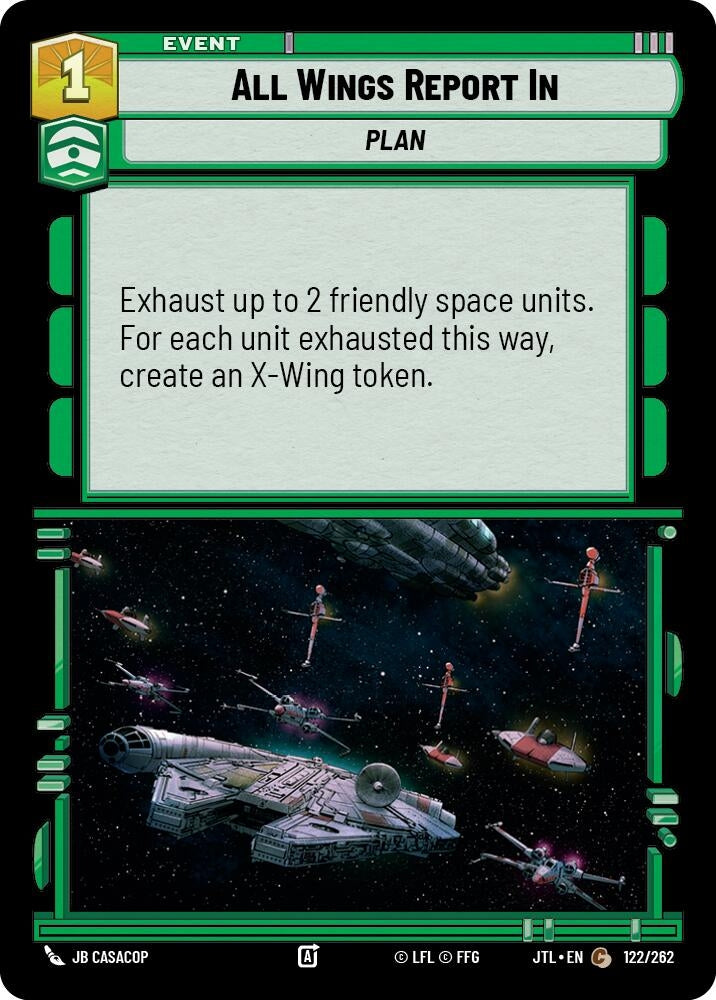 Image for All Wings Report In (122/262) (JTL) - Star Wars: Unlimited
