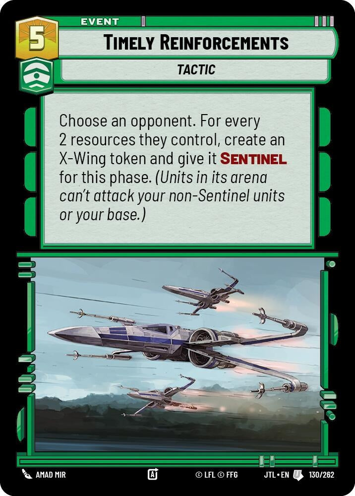 Image for Timely Reinforcements (130/262) (JTL) - Star Wars: Unlimited