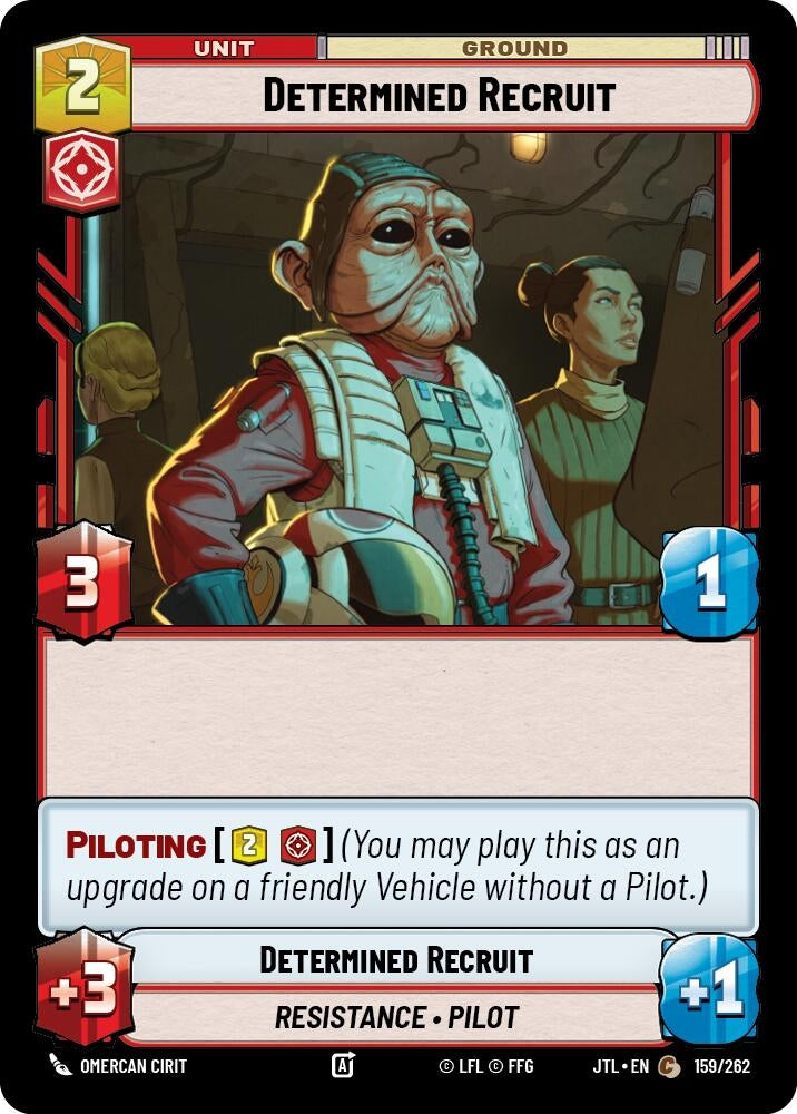 Image for Determined Recruit (159/262) (JTL) - Star Wars: Unlimited