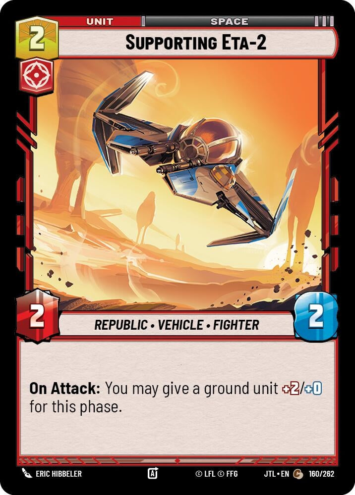 Image for Supporting Eta-2 (160/262) (JTL) - Star Wars: Unlimited