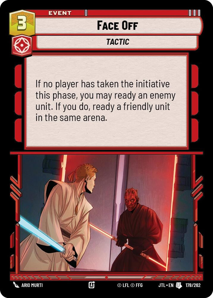 Image for Face Off (178/262) (JTL) - Star Wars: Unlimited